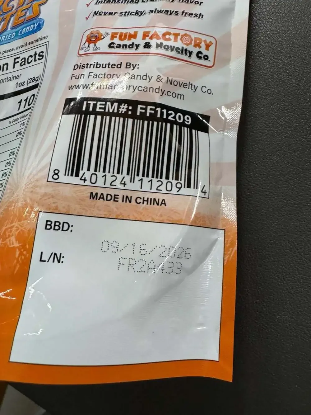 Arctic Bites Freeze Dried Candy Orange Bursts 3oz
